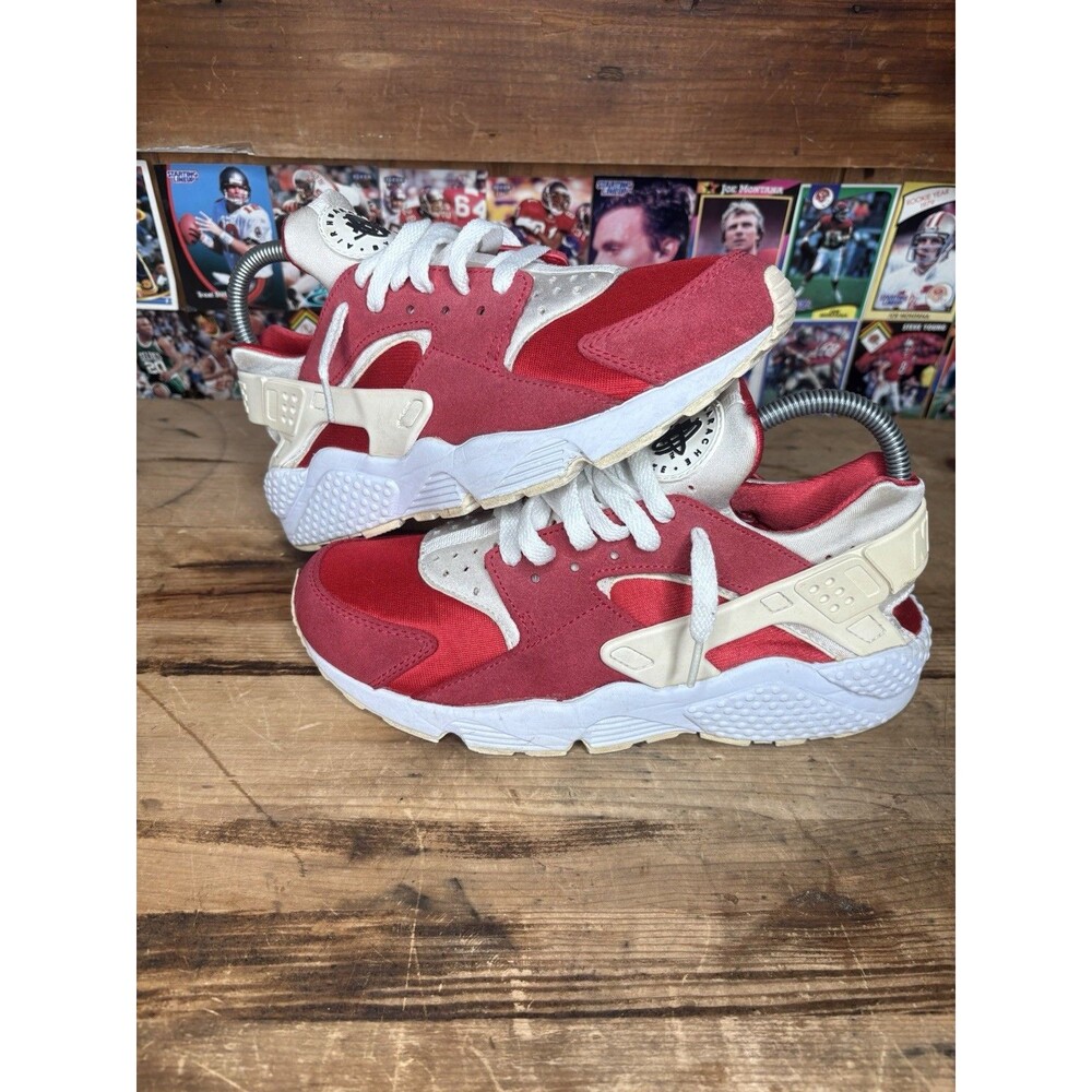 Size 8 - Nike Air Huarache Run iD Multicolor Women’s Running University Red Whit